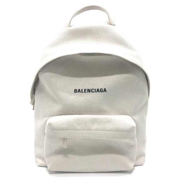 Balenciaga 552374 logo Backpack White - Main Image